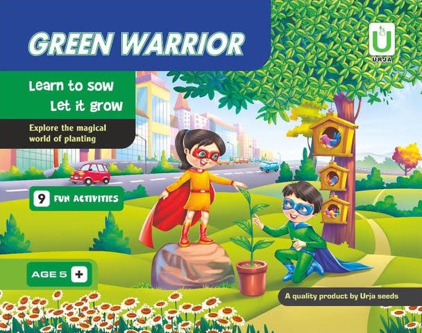 The Green Warrior Box The Green Warrior box is an educational tool that teaches children the basics of planting in a fun and interactive way. Since, children in the age group of 5 to 9 are impressionable, this box would act as a catalyst in enhancing curiosity among them about the lifecycle of plant.
