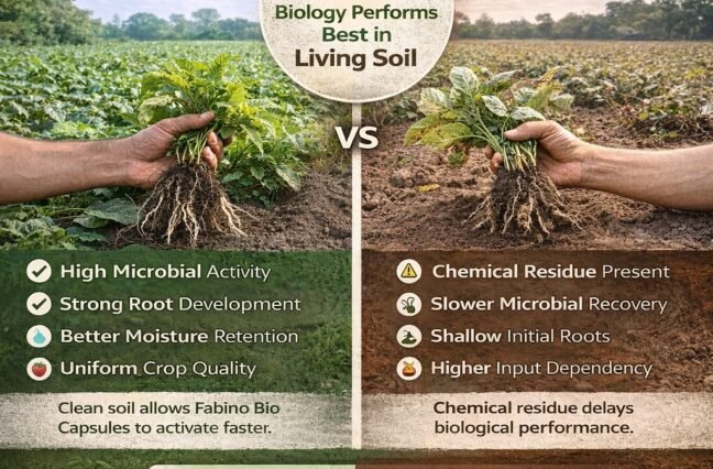 Do organic / bio-fertilizers work faster in virgin (barren) soil?