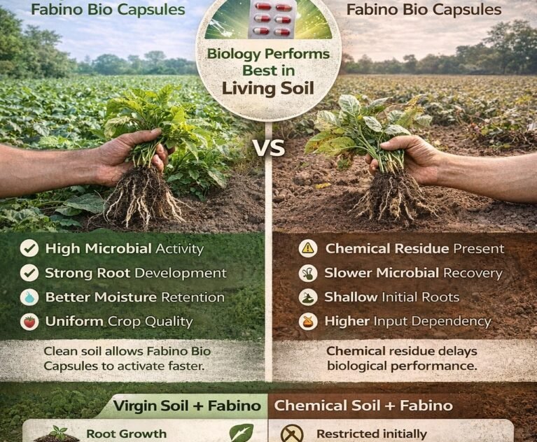 Do organic / bio-fertilizers work faster in virgin (barren) soil?