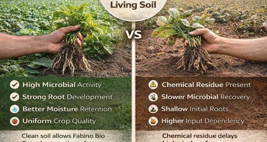 Do organic / bio-fertilizers work faster in virgin (barren) soil?